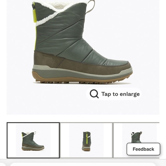 Merrell Snowcreek Sport mid zip polar quilted waterproof boot  7.5 - Picture 13 of 14